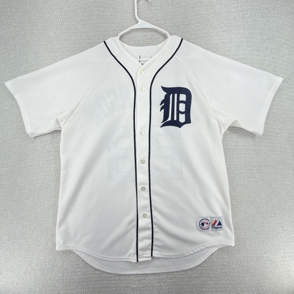 Vintage Majestic Detroit Tigers Curtis Granderson #28 Jersey XL USA Sewn MLB